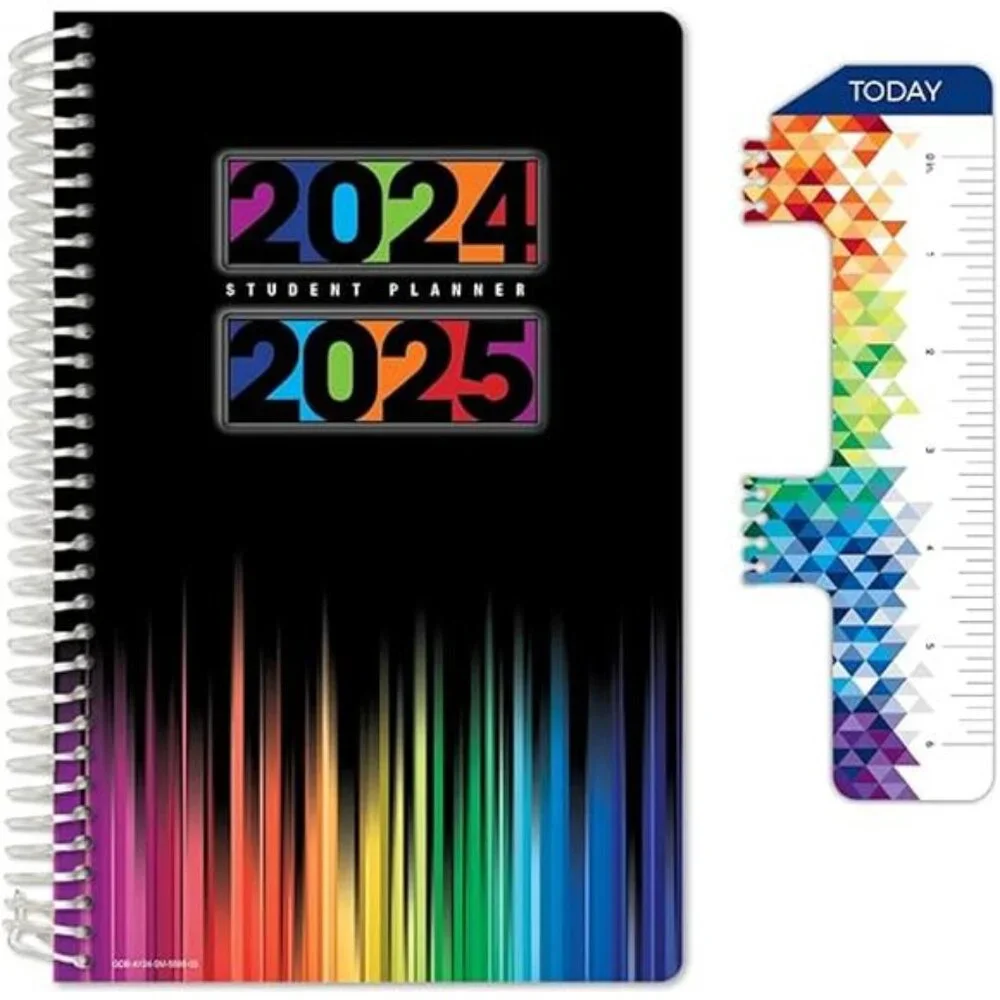 2024-2025 Student Planner: Academic Year, Ruler/Bookmark‎ & Stickers Included